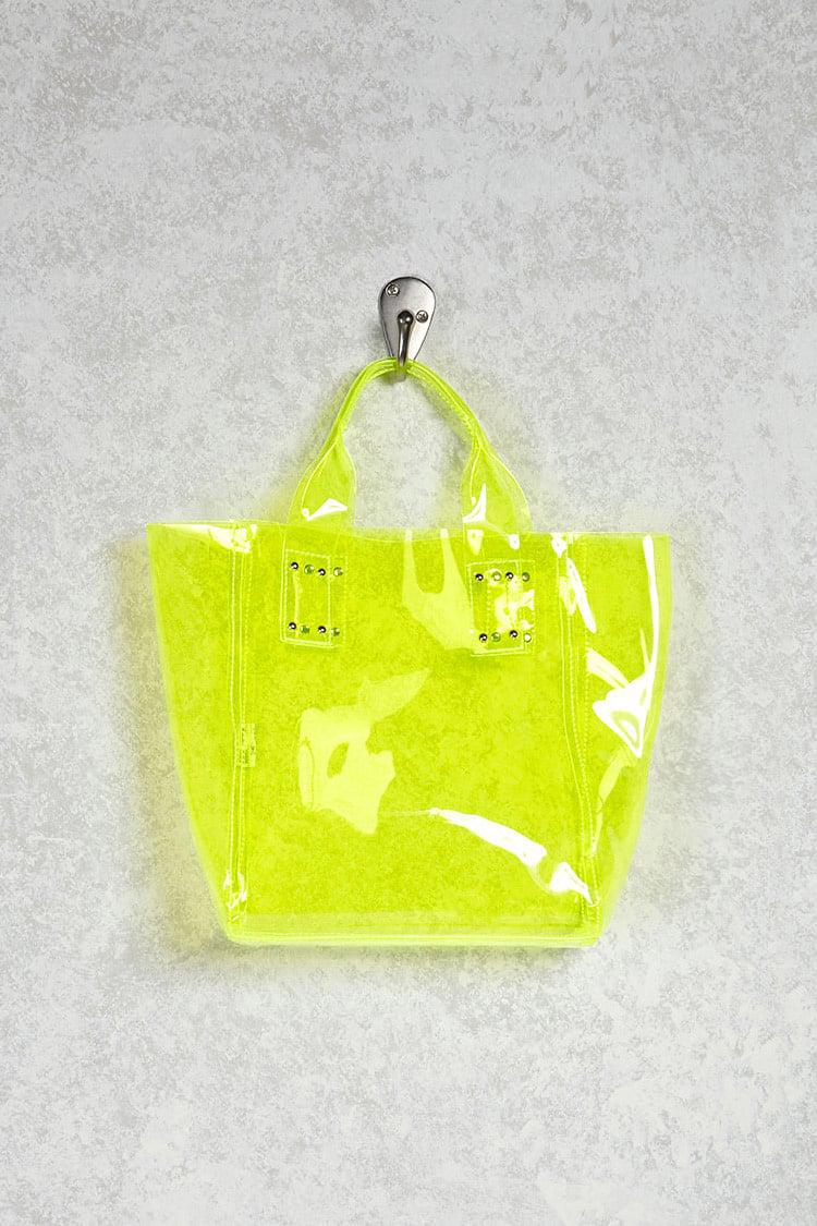 transparent mini tote bag