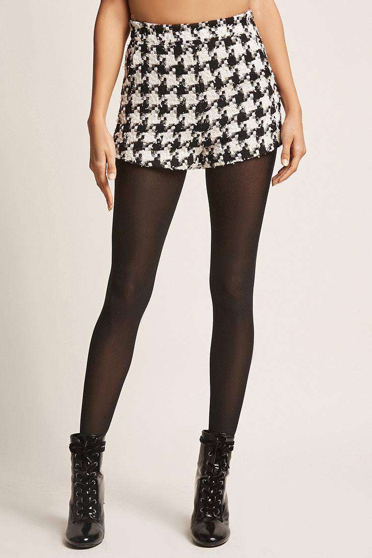 black and white short set