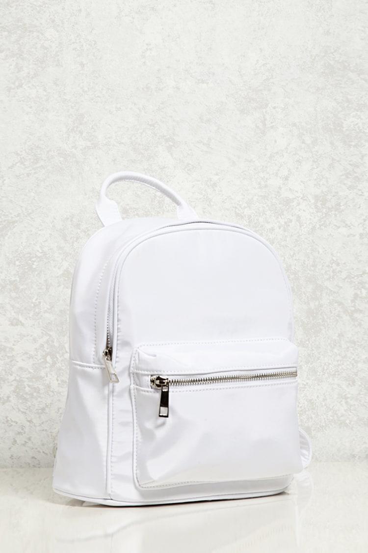Lyst - Forever 21 Small Nylon Backpack in White