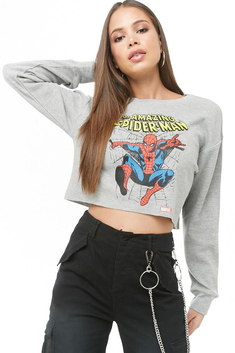 Spiderman crop top forever 21 Clearance