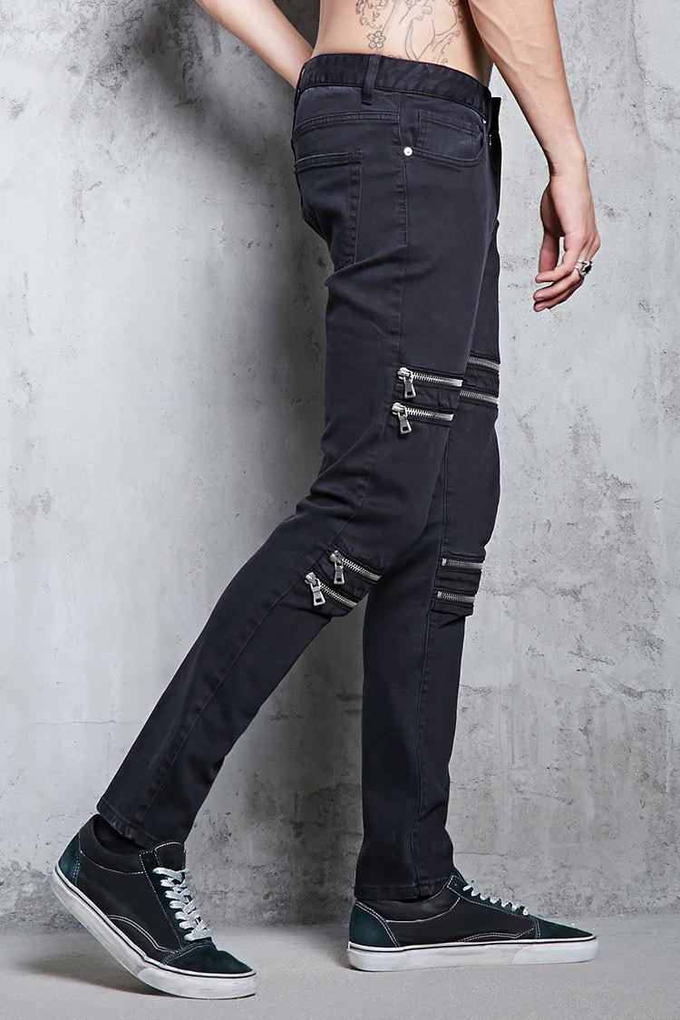 forever 21 zipper jeans