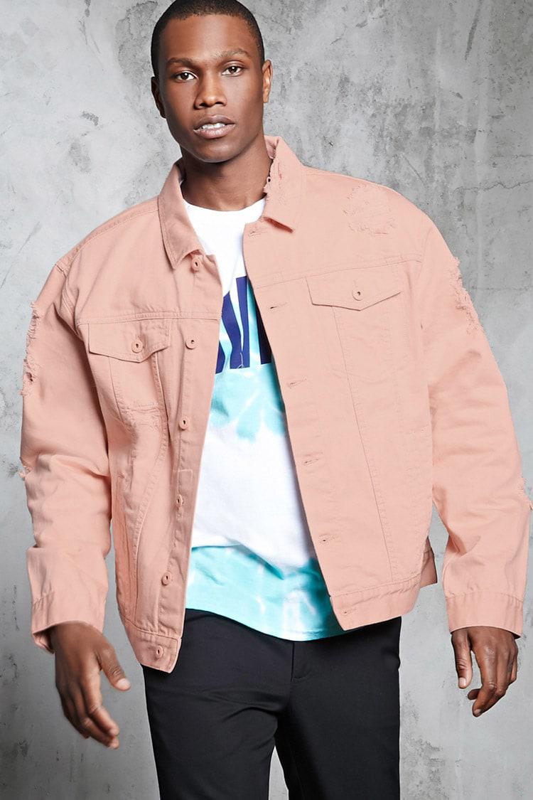 forever 21 ripped denim jacket big sale 