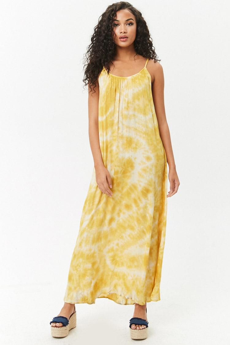 tie dye maxi dress forever 21