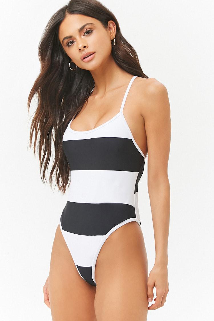 forever 21 black swimsuit