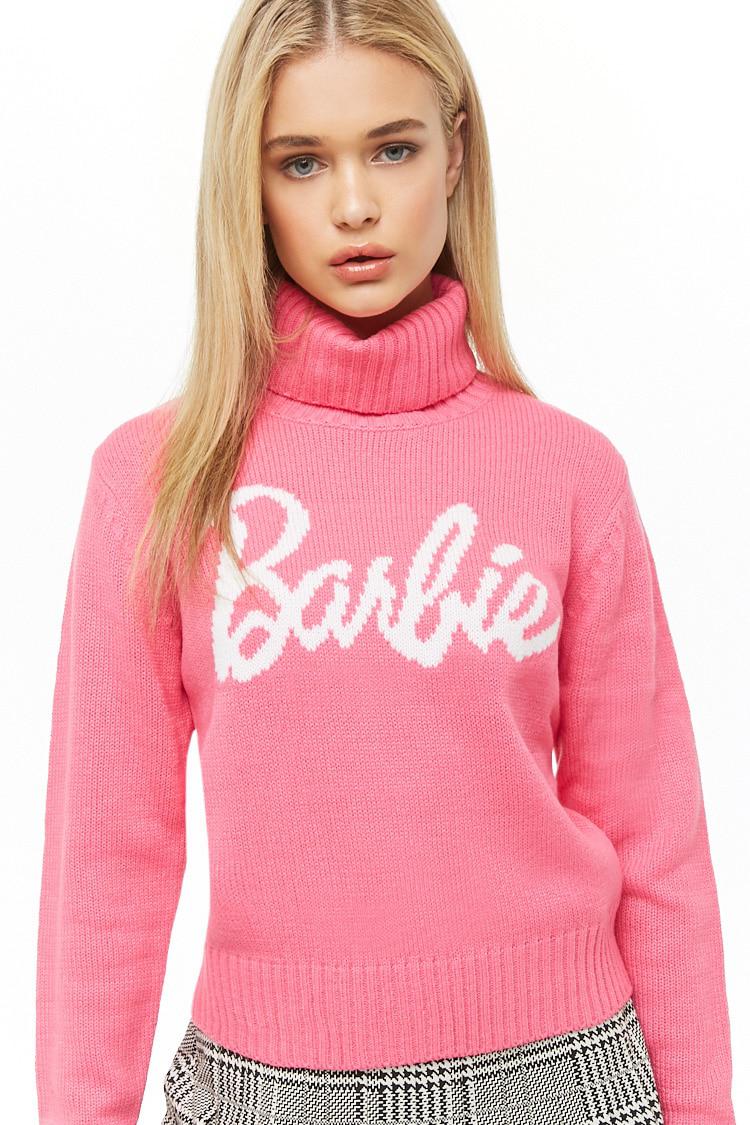 Barbie Graphic Sweater in Pink 
