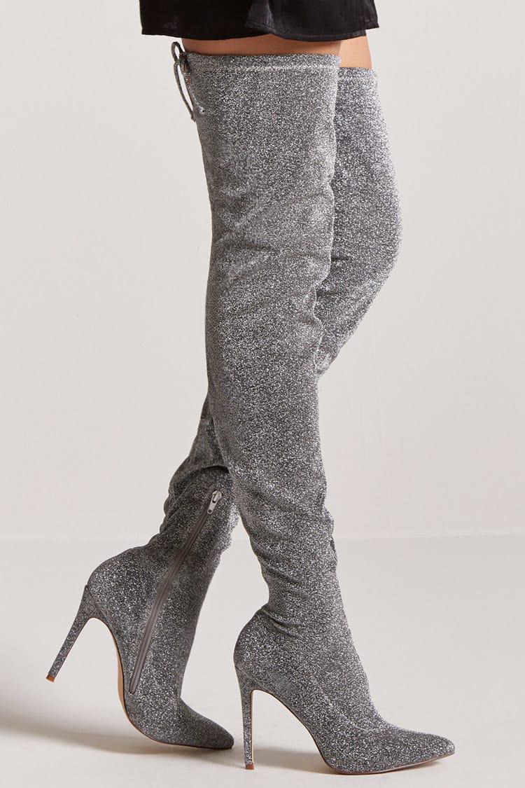 metallic boots forever 21