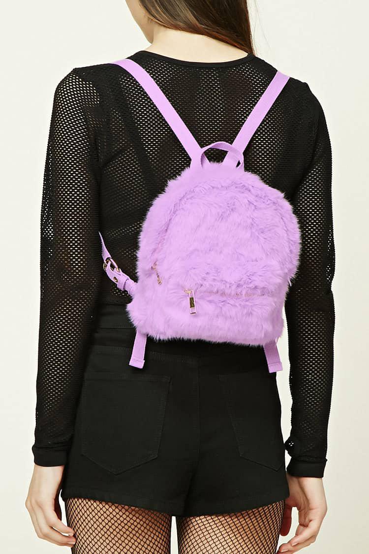 furry backpack forever 21