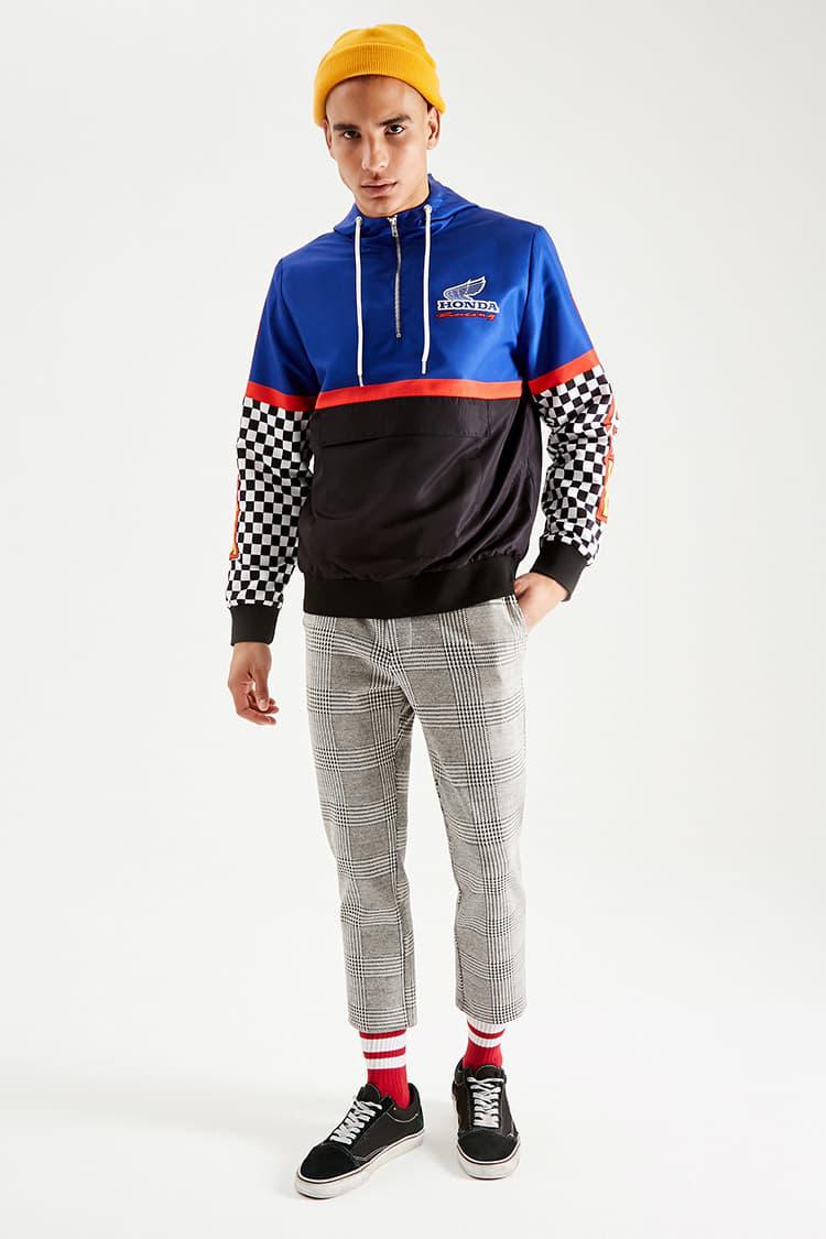 honda hooded colorblock pullover