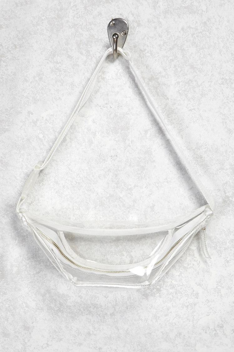 clear white fanny pack