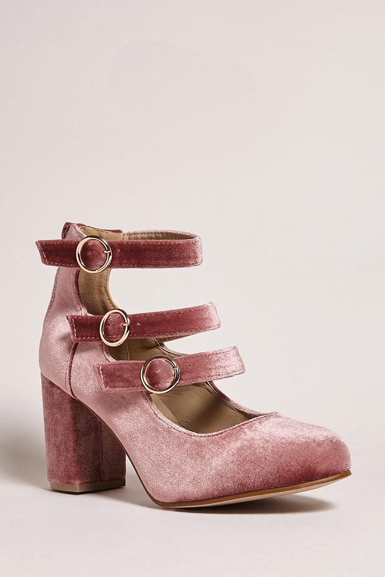 velvet mary jane heels