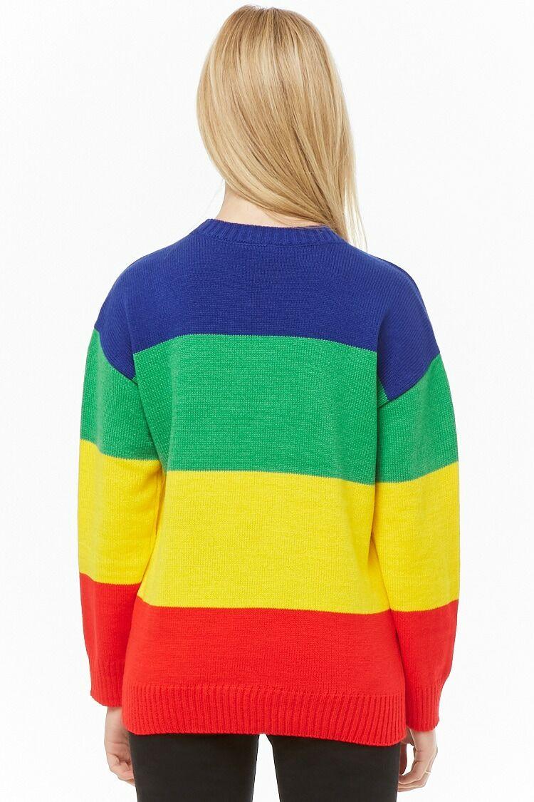 rainbow snoopy sweater