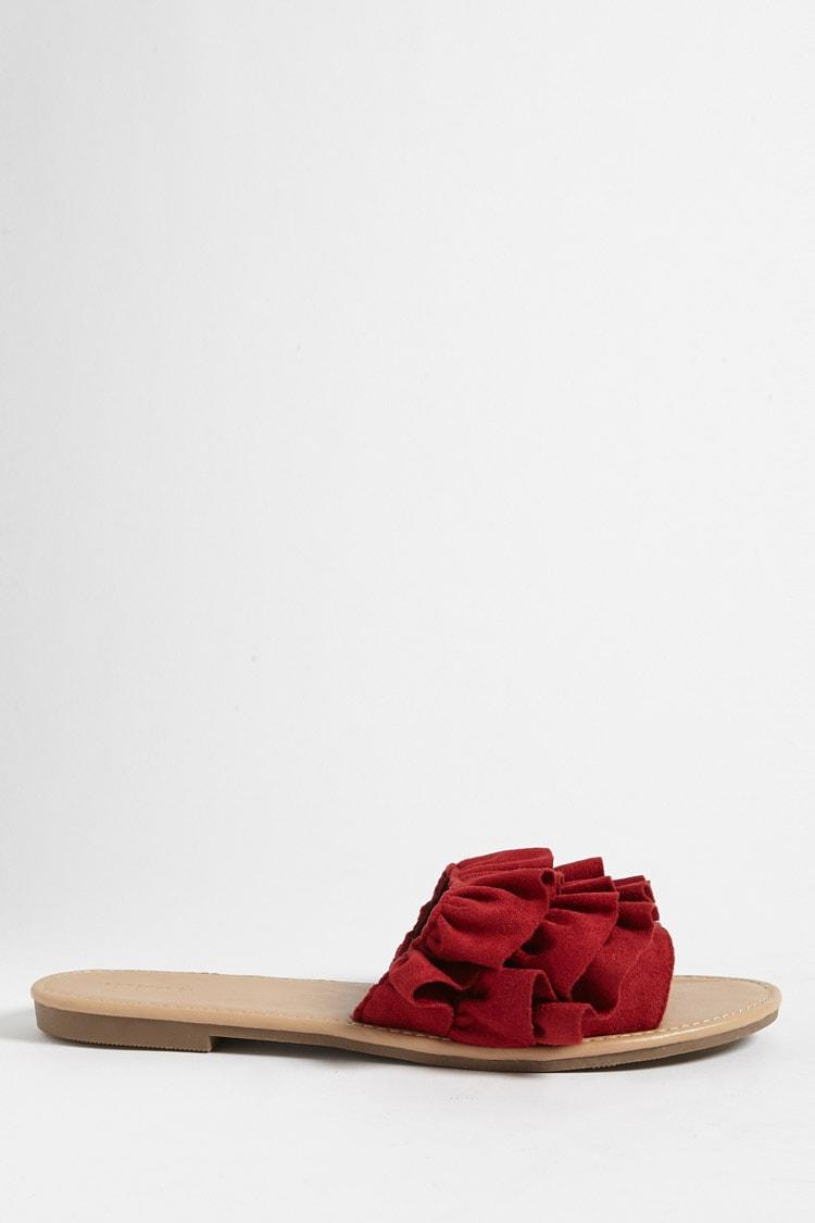 red sandals forever 21