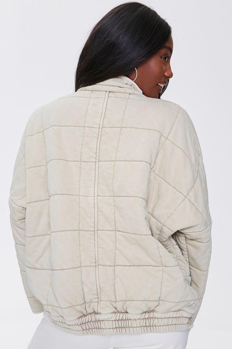 quilted zip up jacket