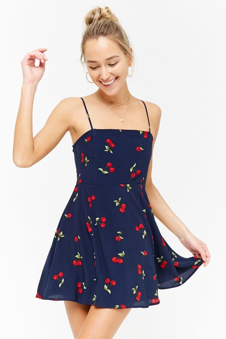 Forever 21 Synthetic Cherry Cami Dress ...