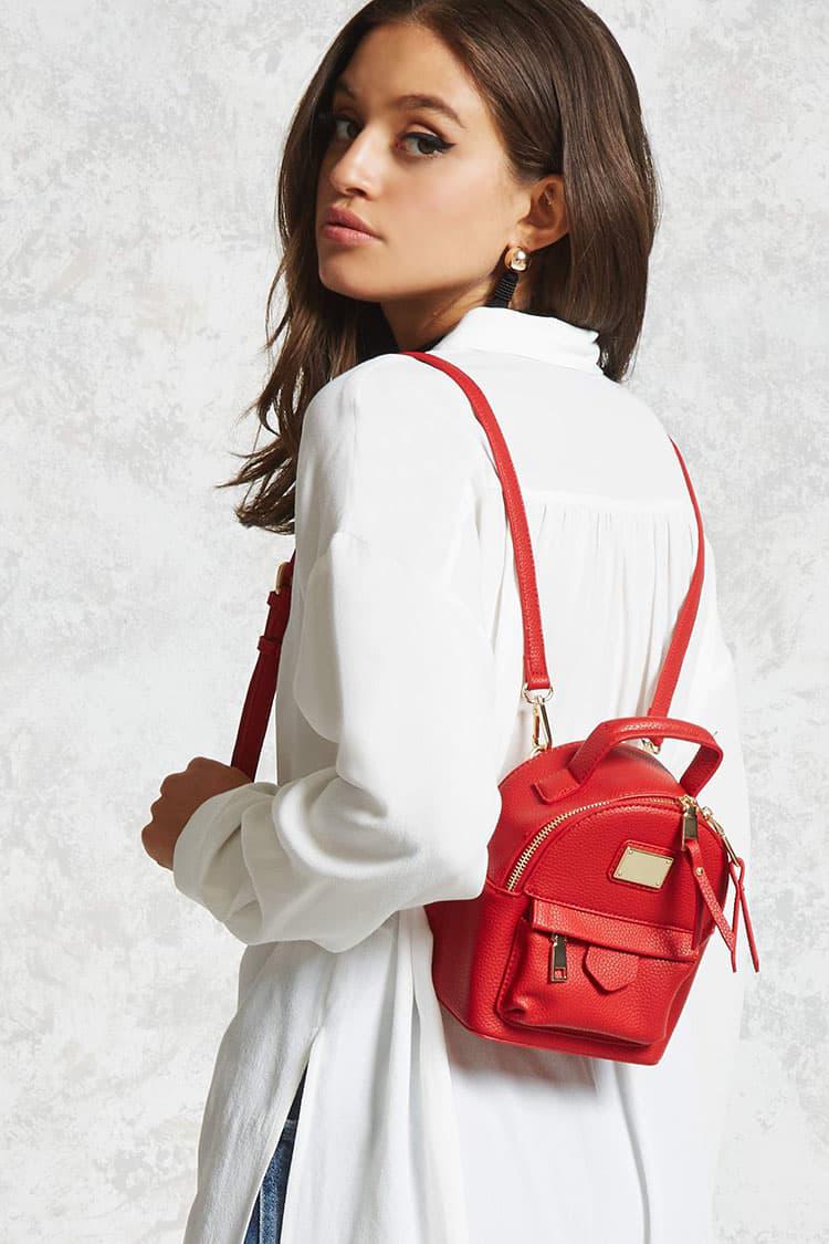 structured mini backpack