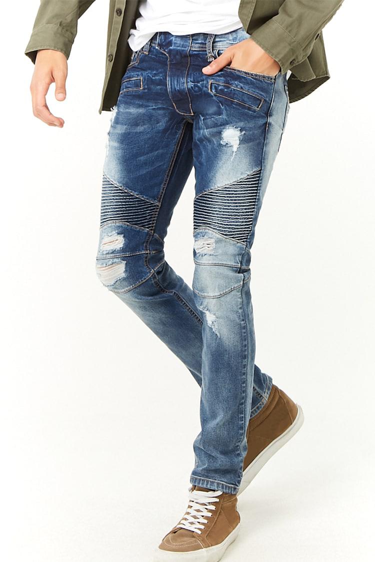 kdnk distressed moto jeans