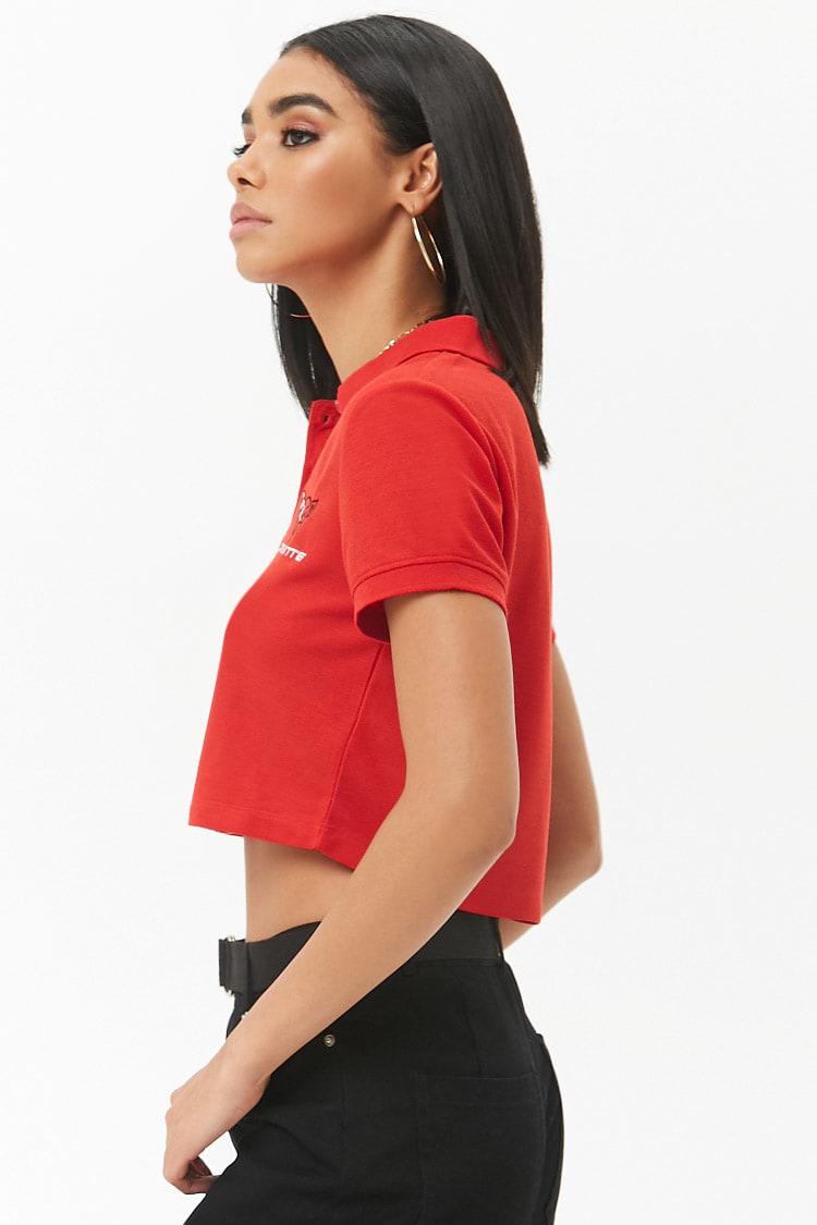 cropped polo shirt forever 21