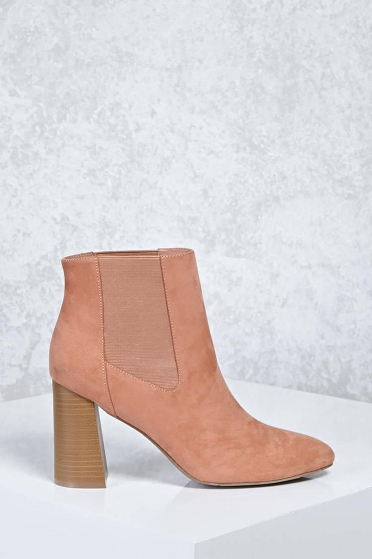 dusty pink chelsea boots