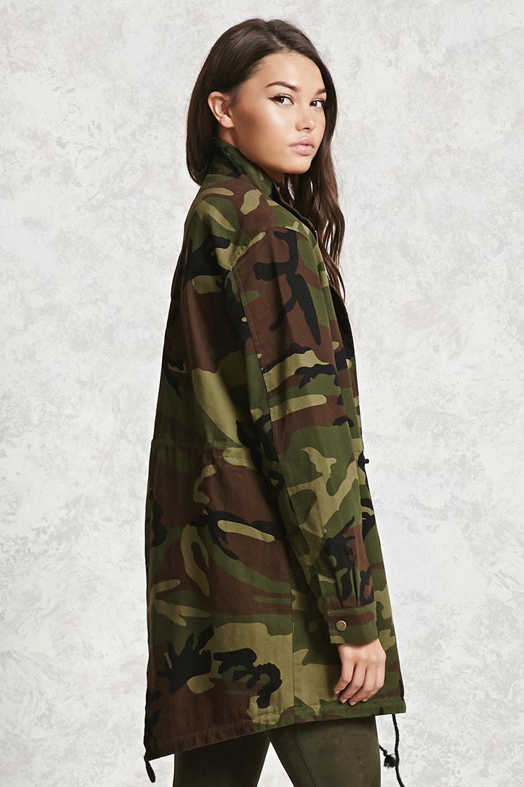 longline camo jacket