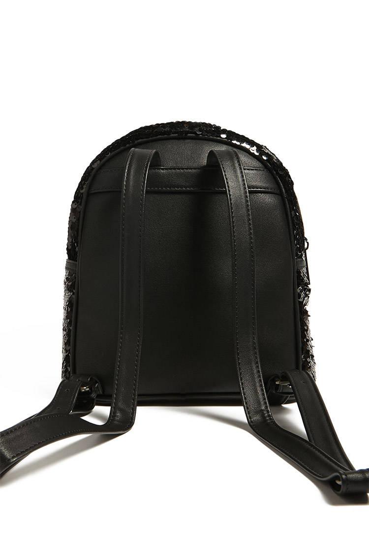 black sequin backpack