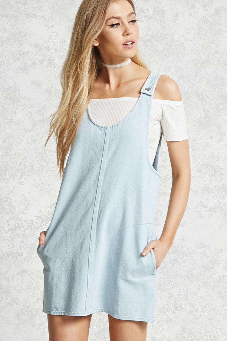 denim overall dress forever 21