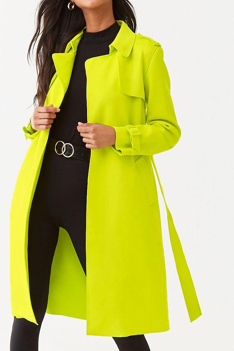 neon green coat