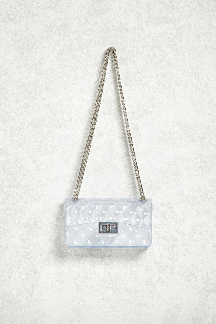 Forever 21 Clear Quilted Crossbody - Lyst