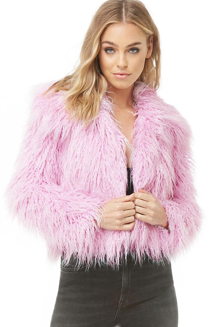 Forever 21 Camel Faux Fur Coat / Detail how cute is this new faux fur ...