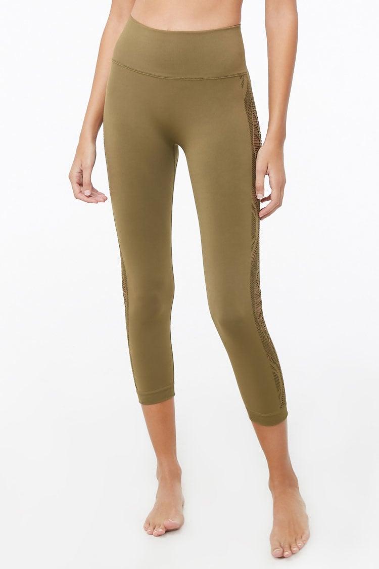 olive green capri leggings
