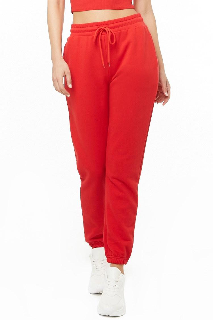 Forever 21 red joggers Clearance