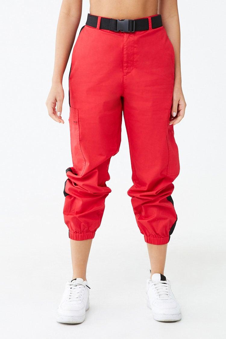 Cotton Release-buckle Cargo Joggers 