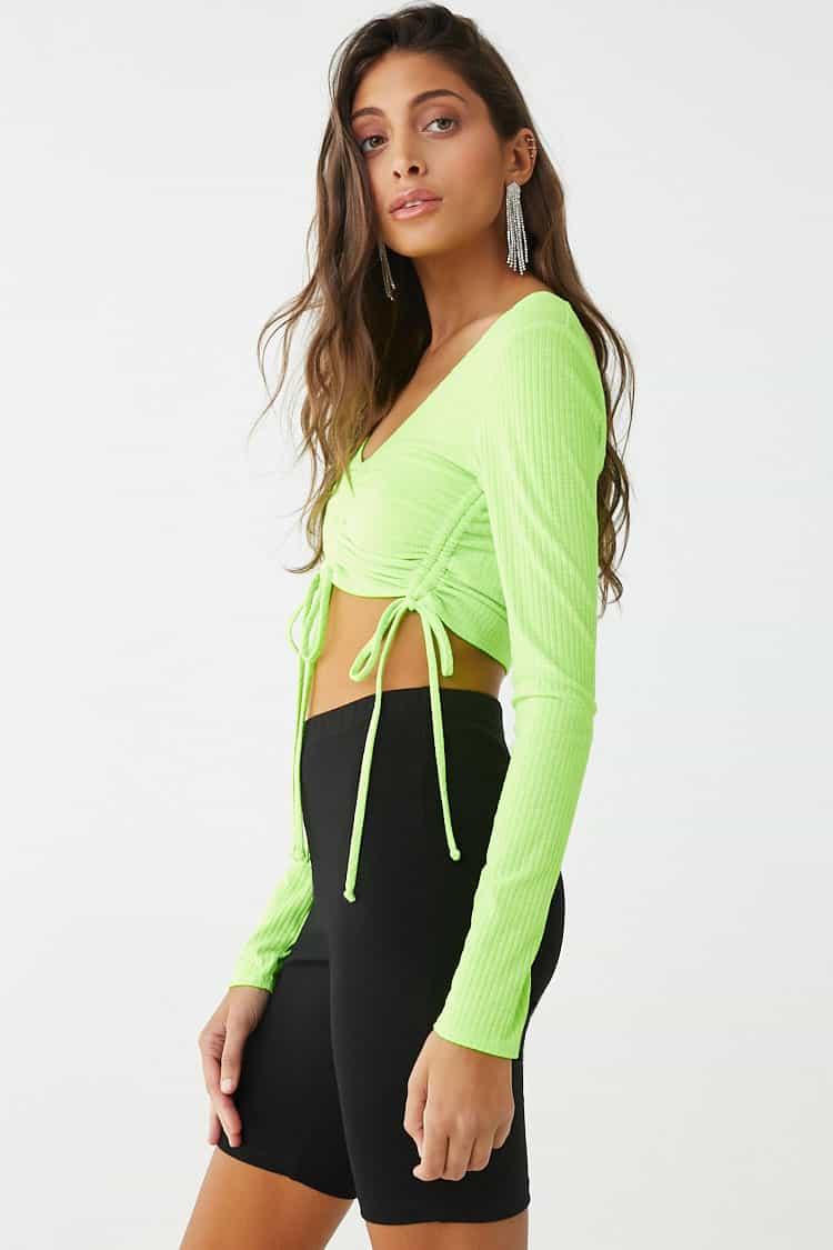 neon green tank top forever 21