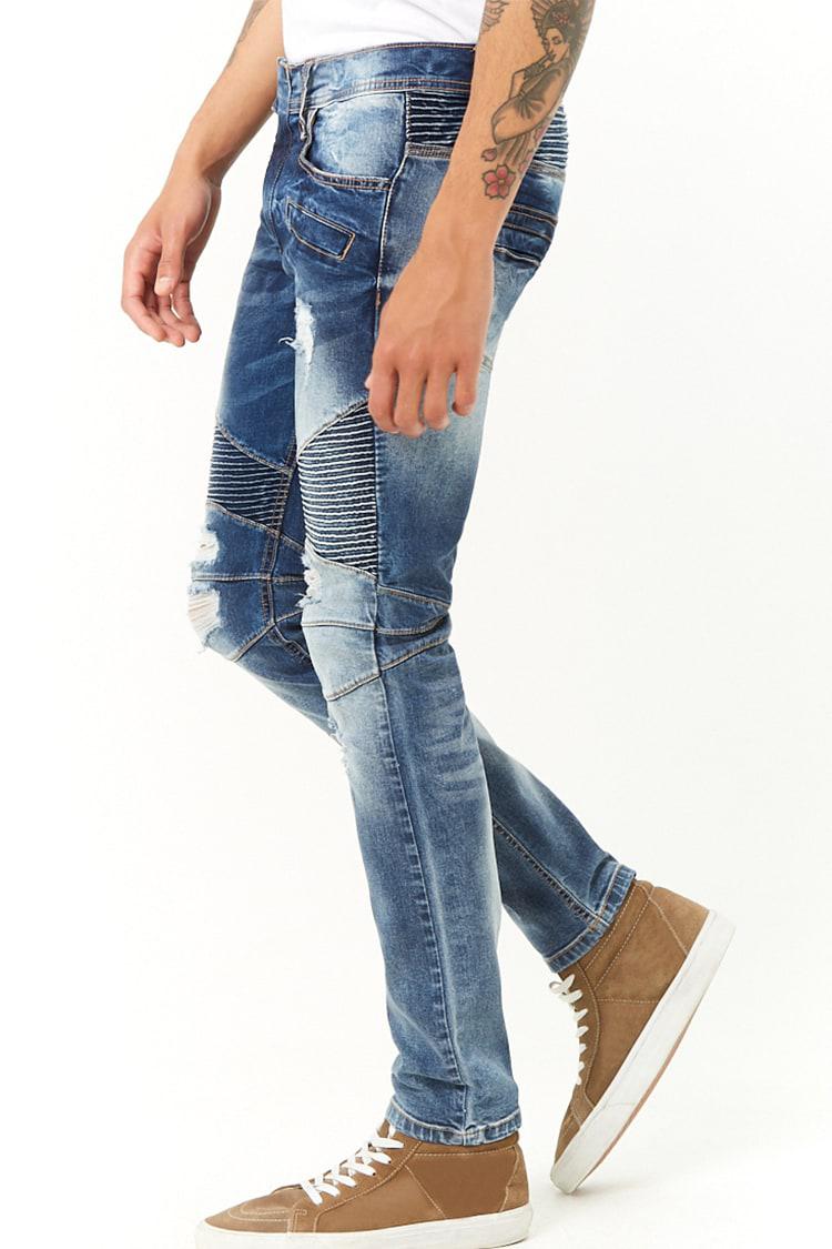 kdnk distressed moto jeans