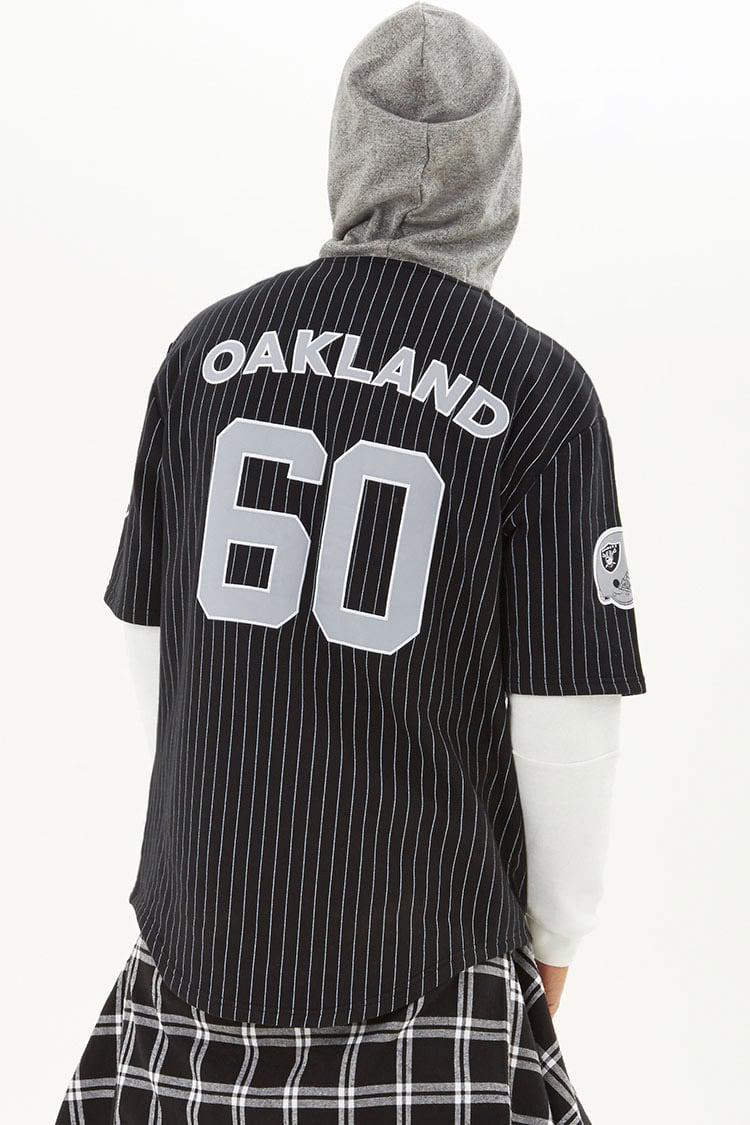 raiders pinstripe jersey