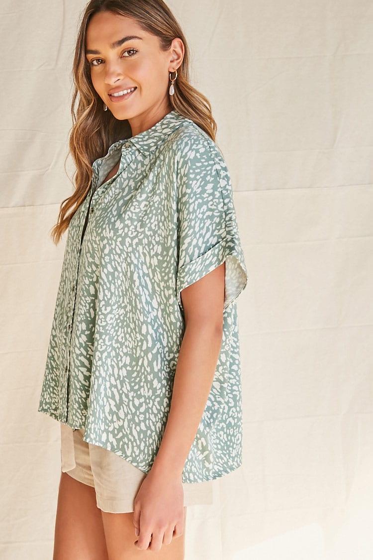 animal print tops forever 21
