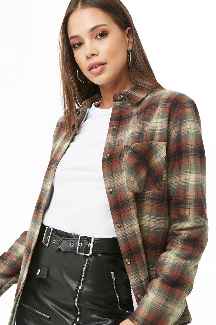 flannel fur coat