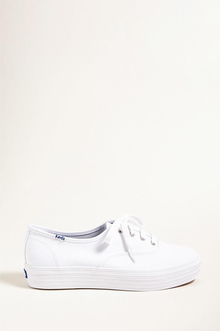 Forever 21 Keds Platform Canvas Sneakers in White Lyst