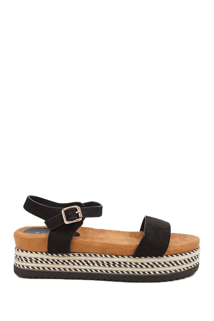 Forever 21 Threaded Espadrille Wedges , Black Lyst