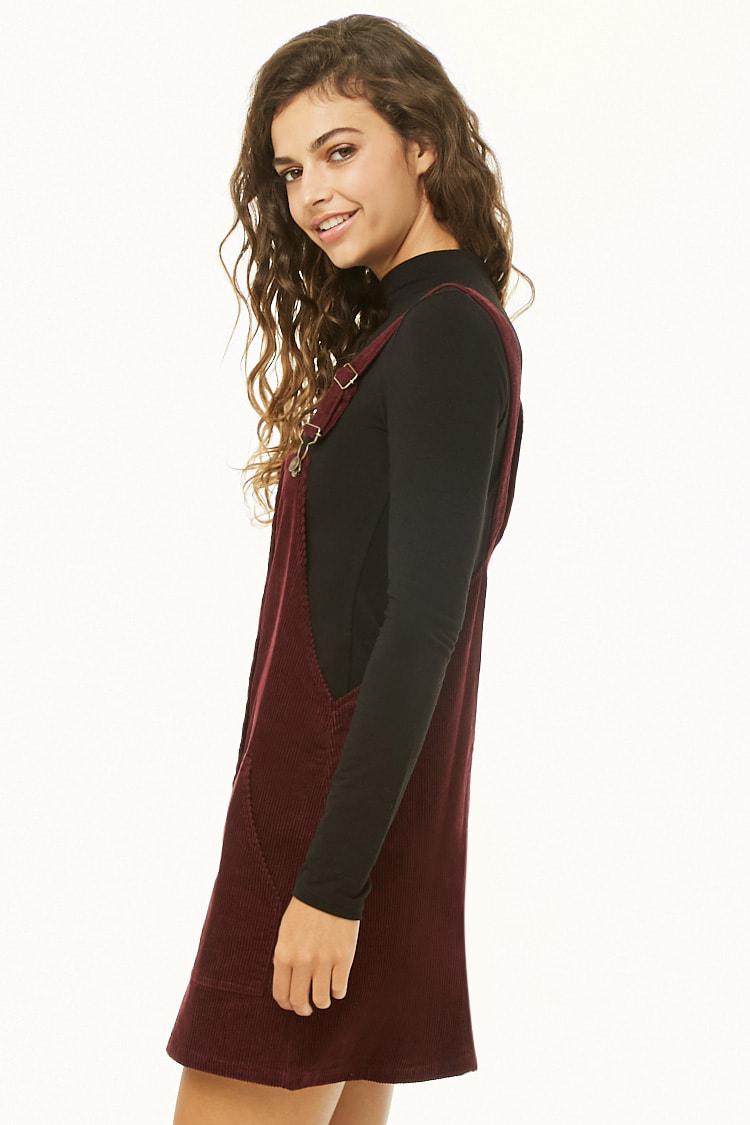 button front corduroy dress