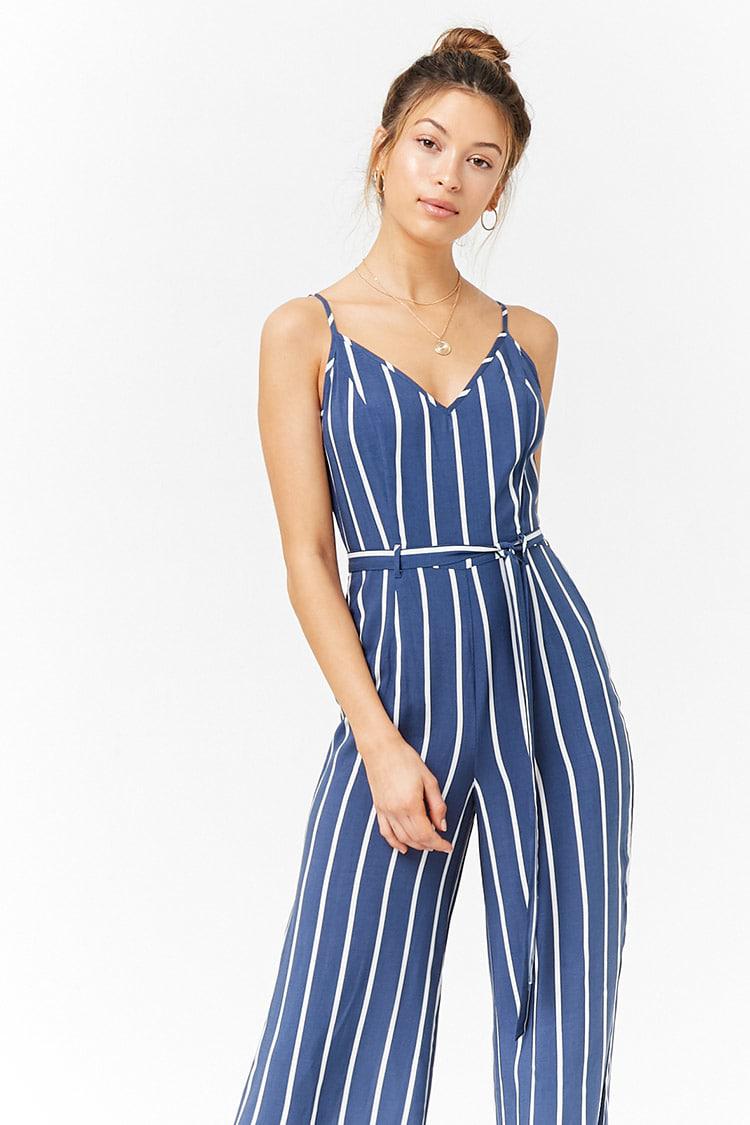 white blue jumpsuit