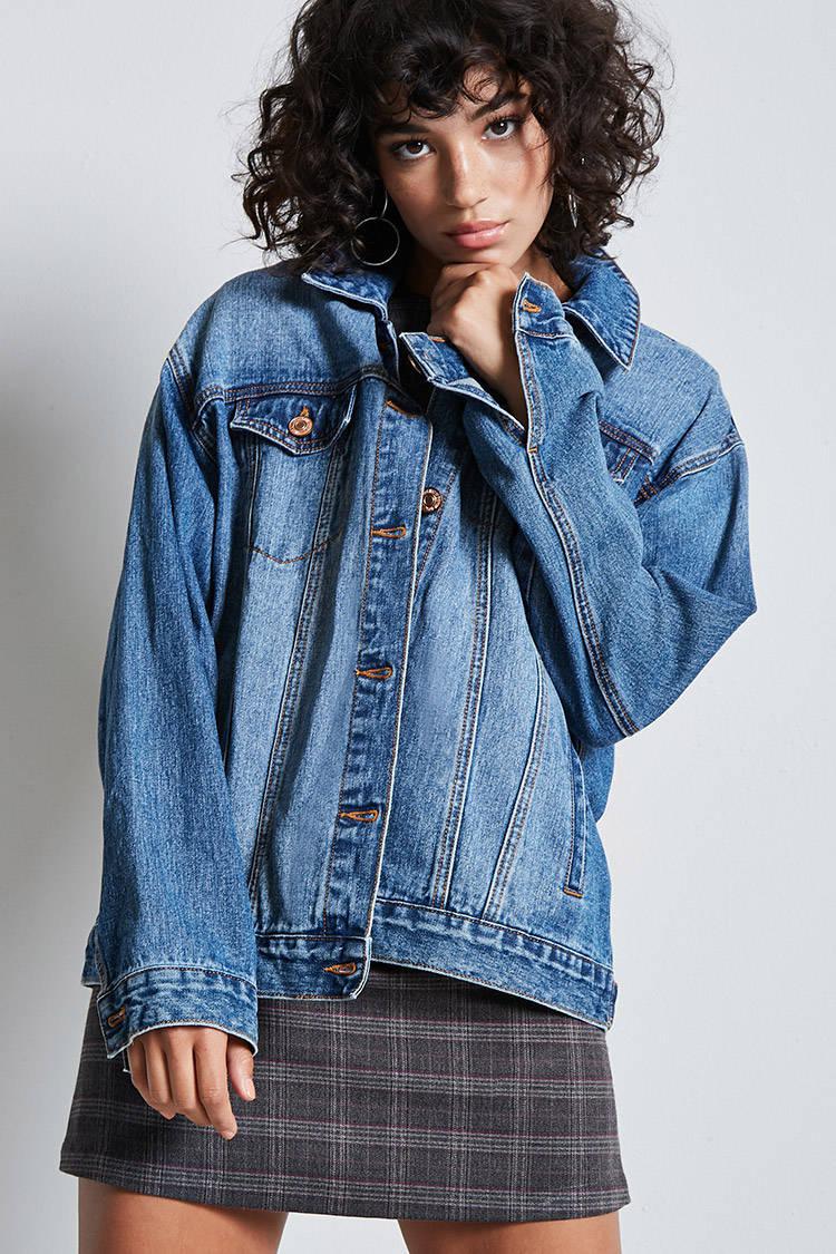 forever 21 premium denim jacket