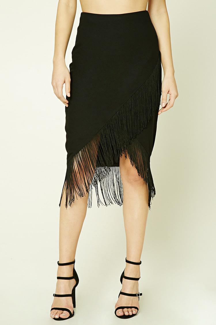 fringe skirt forever 21