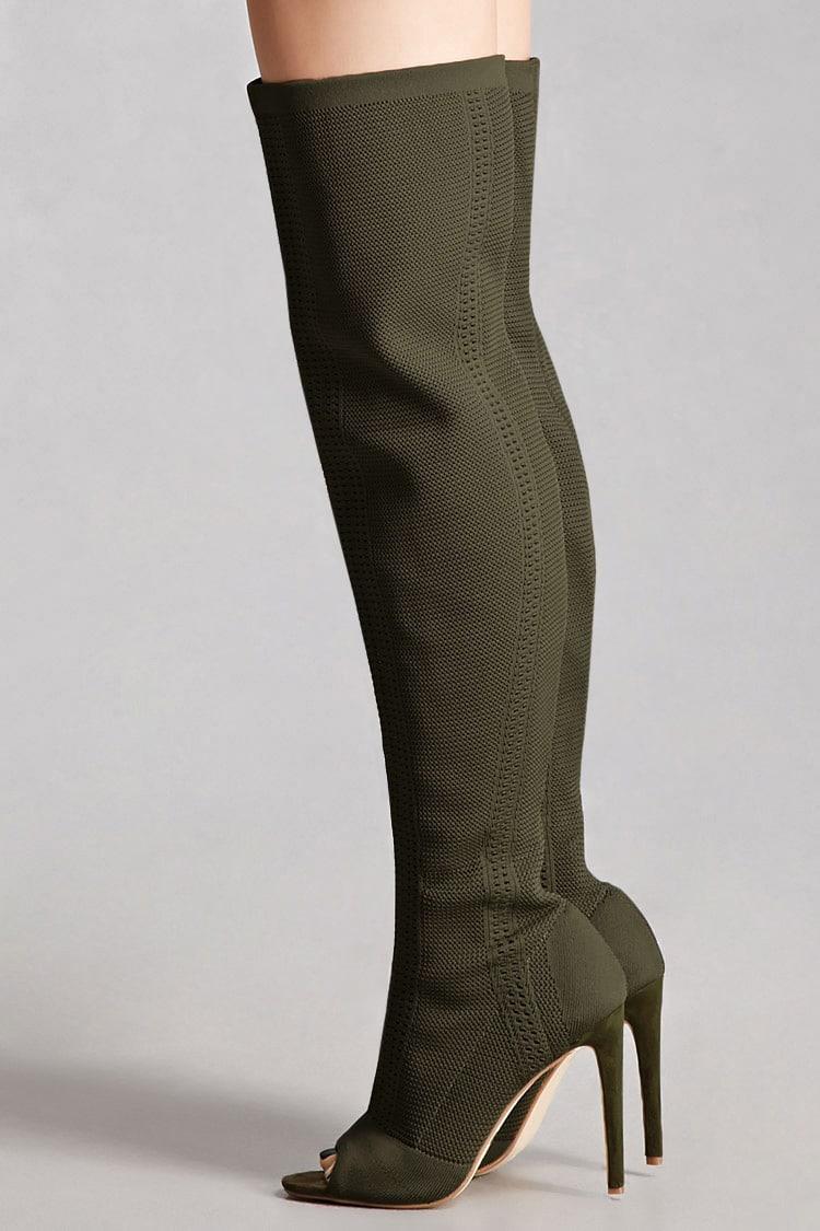 olive sock boots