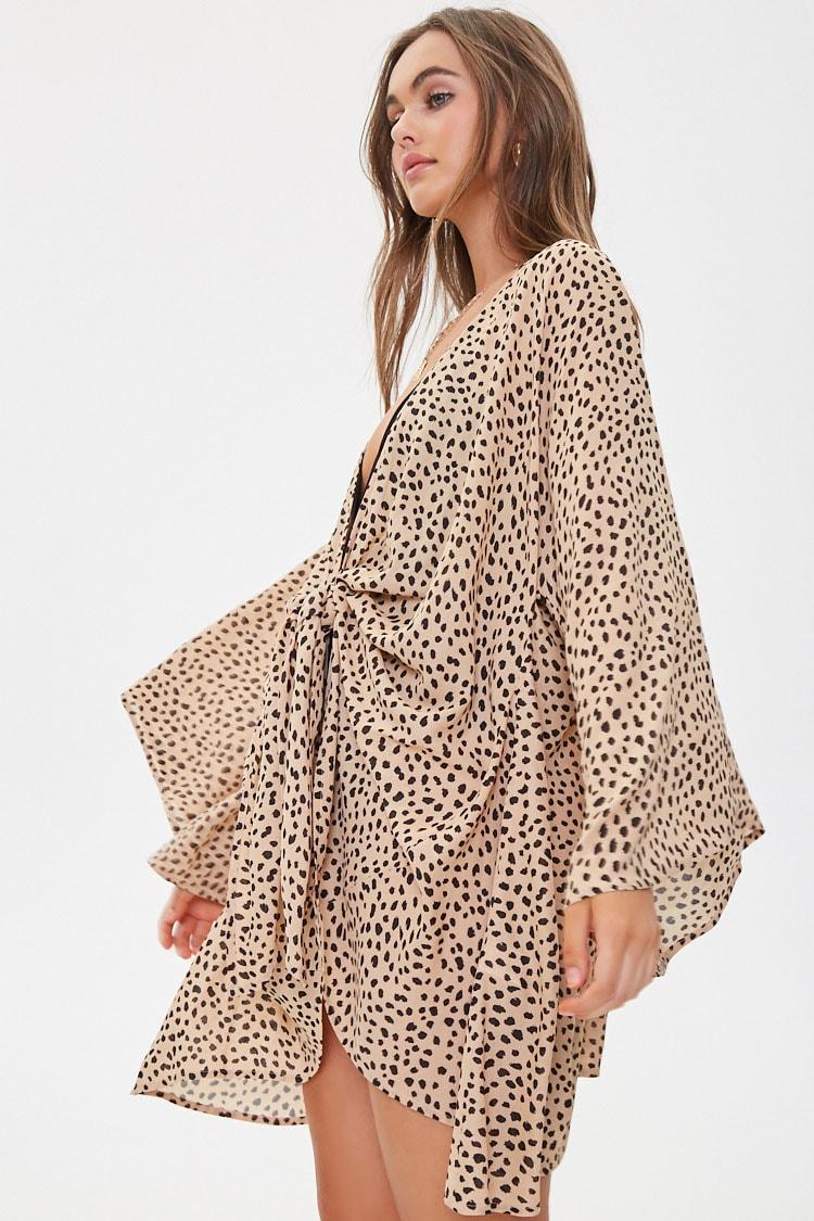 cheetah swim cover up