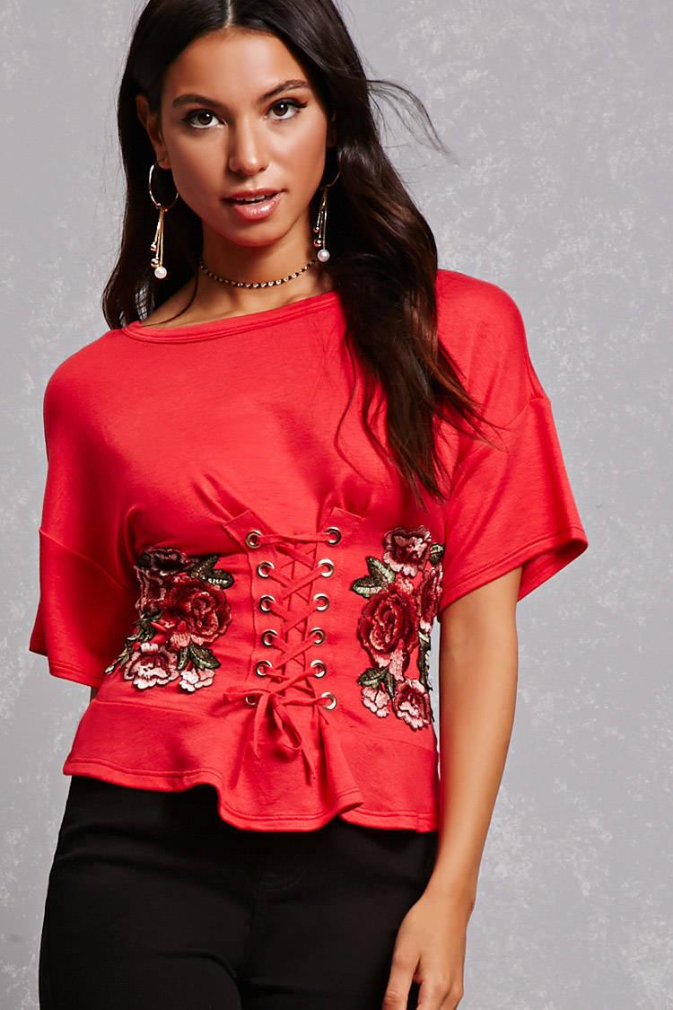 corset crop top forever 21