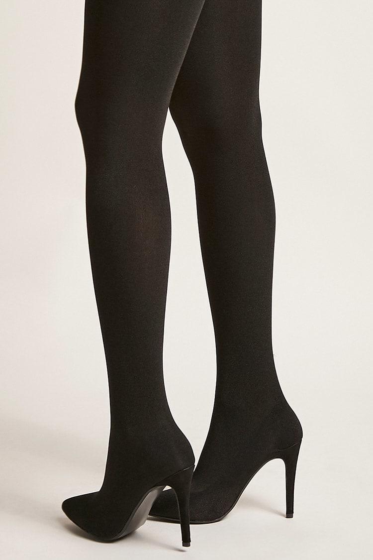 Forever 21 Synthetic Cape Robbin Stretch-knit High Heel Leggings in Black -  Lyst