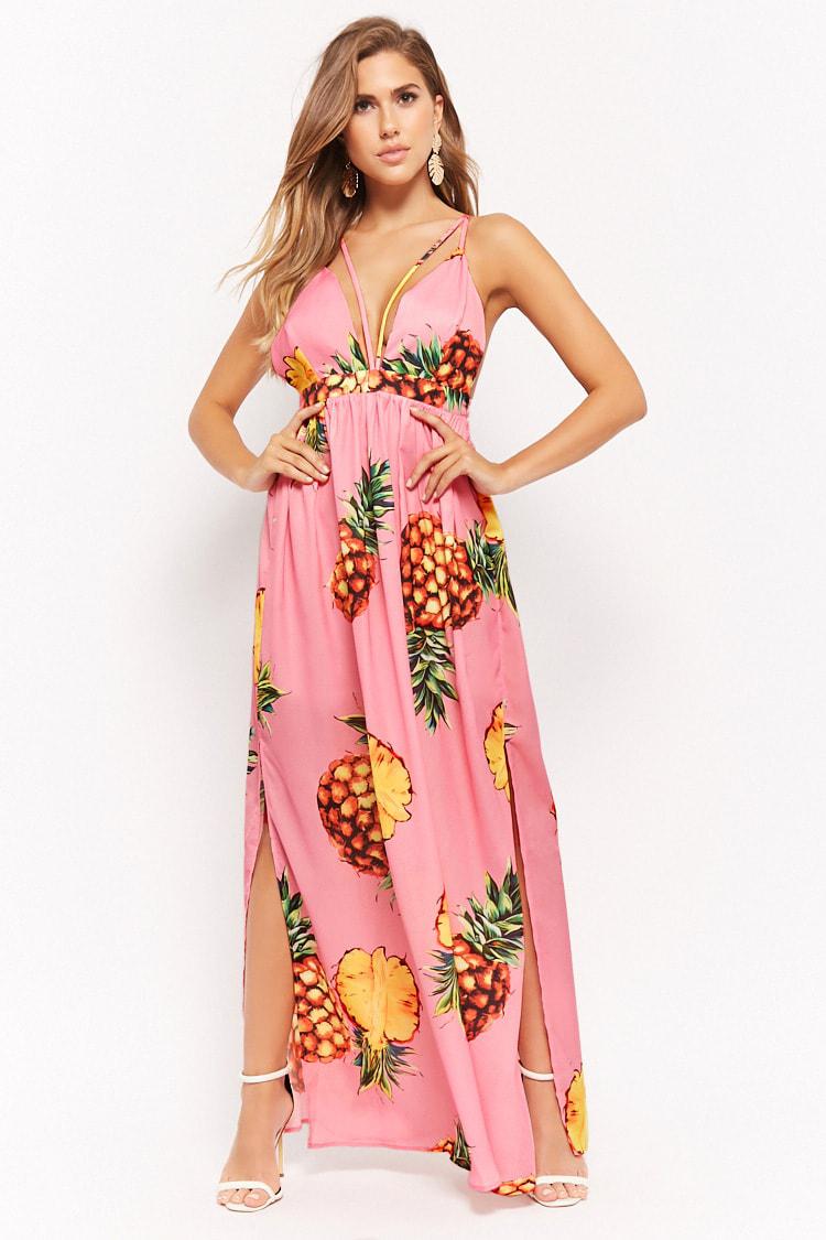 pineapple maxi skirt