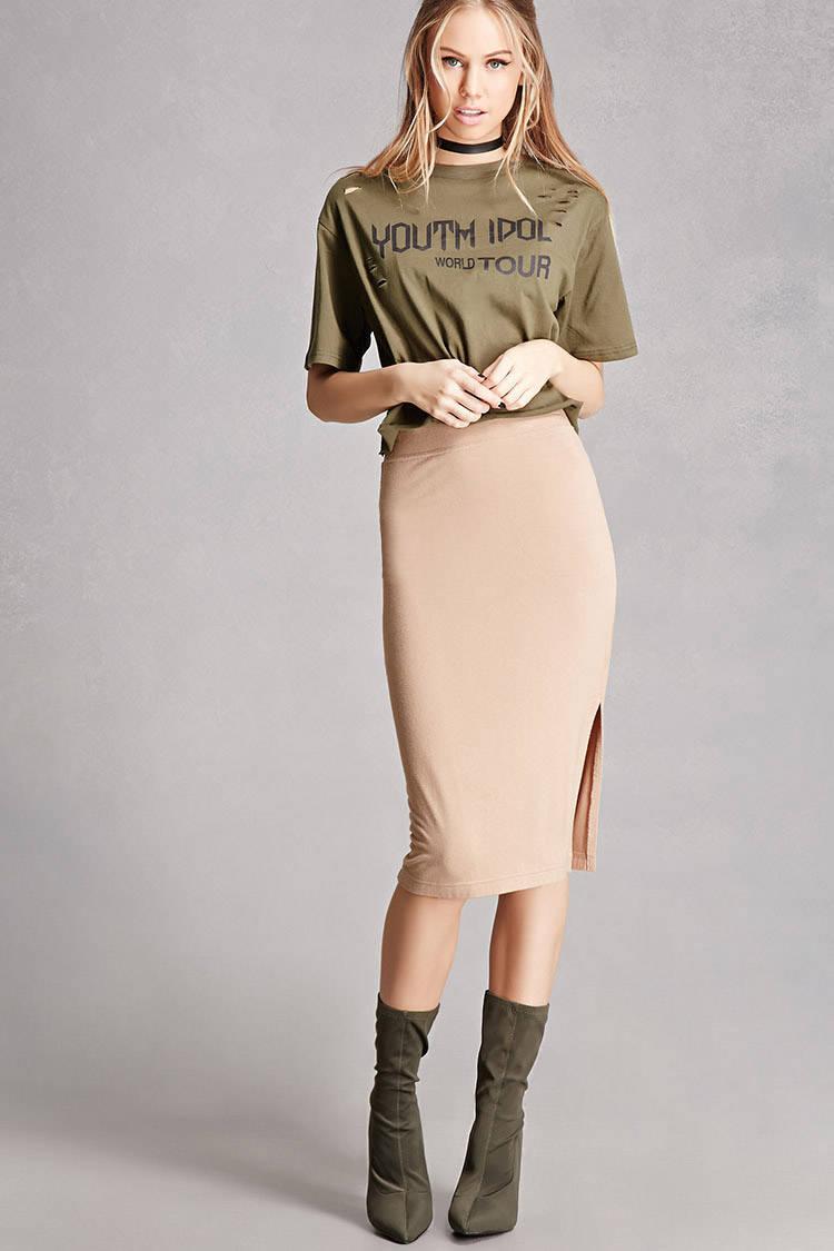 olive green sock booties