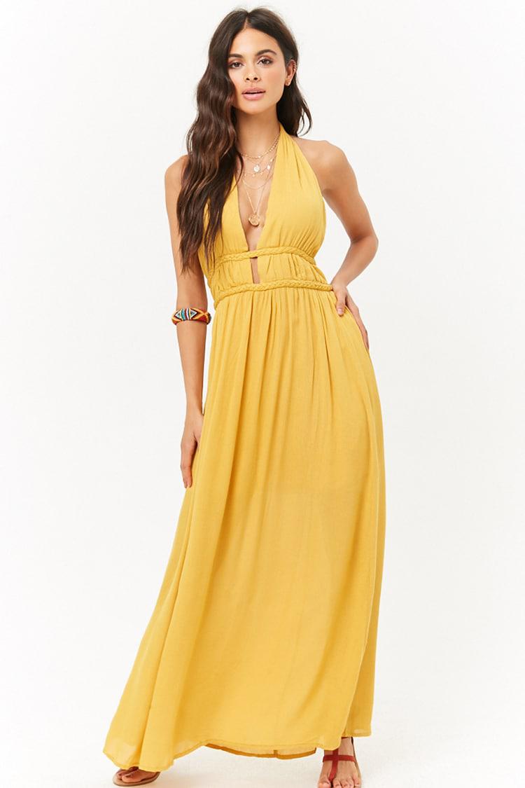 forever 21 halter maxi dress