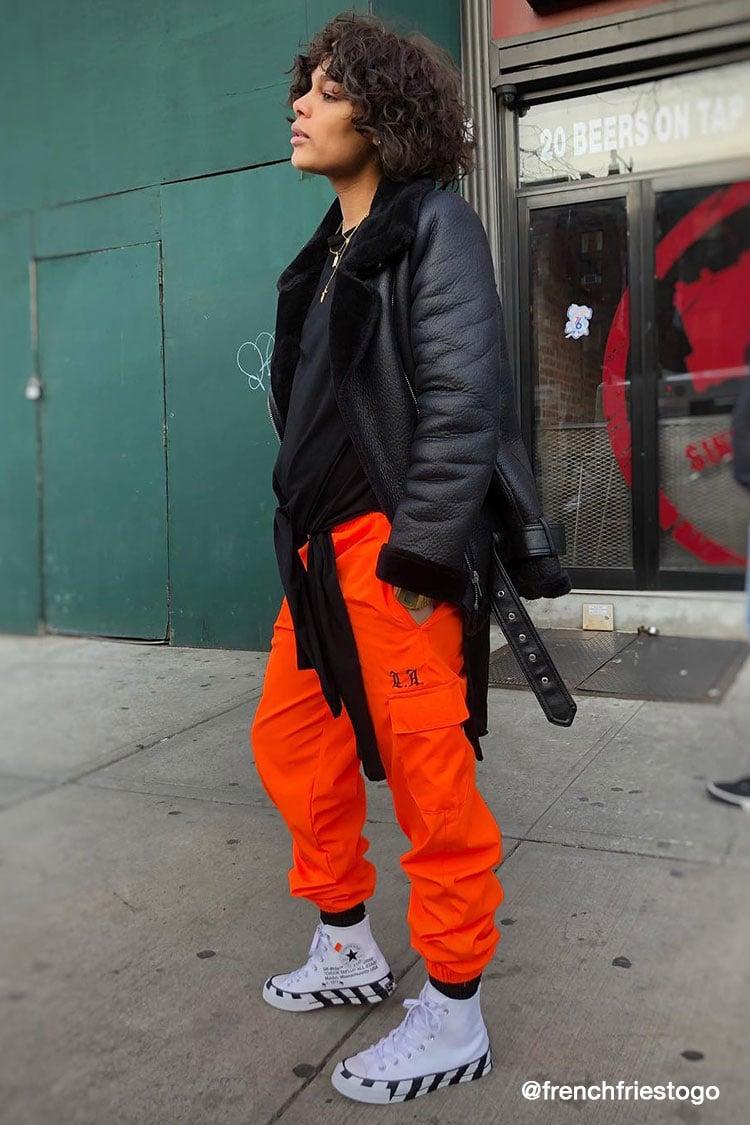 Orange joggers forever 21 Clearance